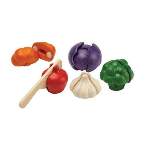 Plan Toys Set cu legume in 5 culori
