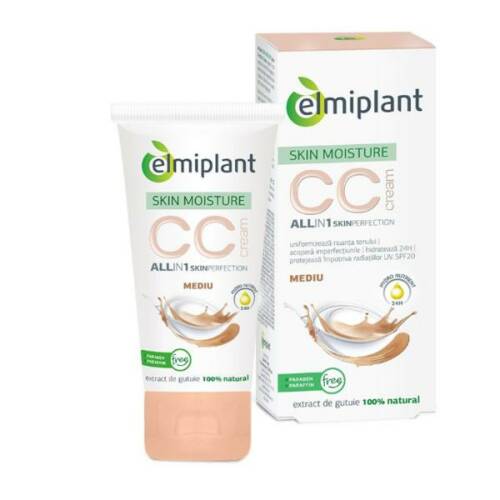 Skin moisture cc cream mediu elmiplant, 50ml