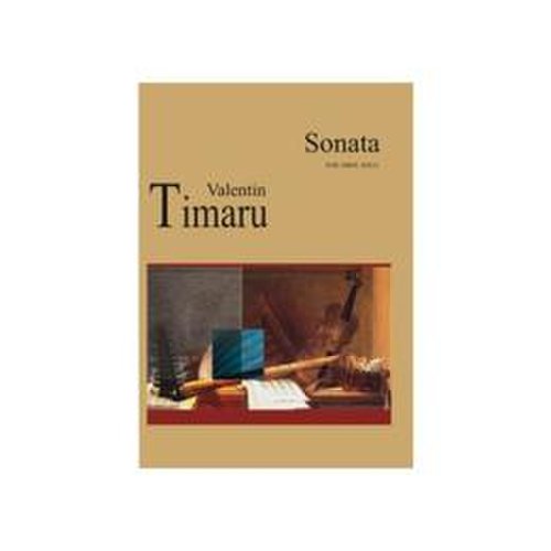 Sonata for oboe solo - valentin timaru, editura arpeggione