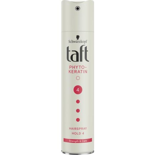 Spray fixativ cu keratina pentru fixare puternica - schwarzkopf taft phyto-keratin hairspray hold 4, 250 ml