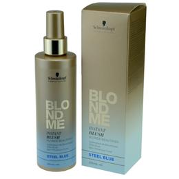 Spray nuantator pentru par blond - schwarzkopf blond me instant blush blonde beautifier steel blue, 250ml