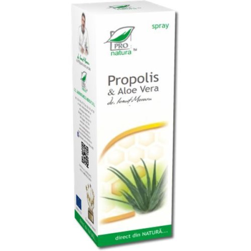 Spray propolis si aloe vera medica, 50 ml