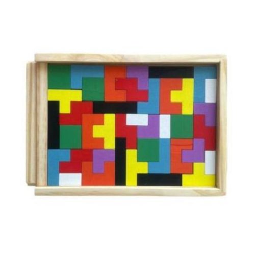 Oem Tetris din lemn in cutie, 7toys