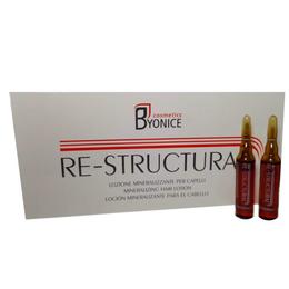 Byonce Cosmetics Tratament fiole re-structural cu extract din seminte de in, pentru toate tipurile de par,12 fiole de 10ml, made in italy