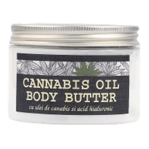 Unt de corp cu ulei de canabis si acid hialuronic - kabinett cannabis oil body butter, 300 ml