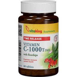Vitamina c 1000 mg cu absorbtie lenta vitaking, 60 comprimate