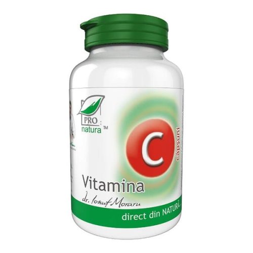 Vitamina c cu capsuni pro naturamedica, 60 capsule