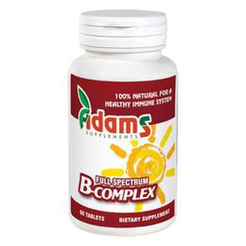 Vitamine b-complex adams supplements, 90 tablete