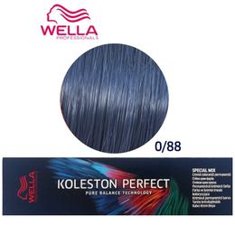 Vopsea crema permanenta mixton - wella professionals koleston perfect special mix, nuanta 0/88 albastru