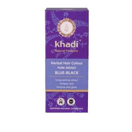 Vopsea de par organica khadi, culoare negru indigo, 100 g