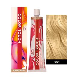 Vopsea fara amoniac - wella professionals color touch pure naturals, nuanta 10/01 blond platinat-cenusiu