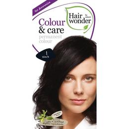 Vopsea par naturala, colour   care, 1 black, hairwonder