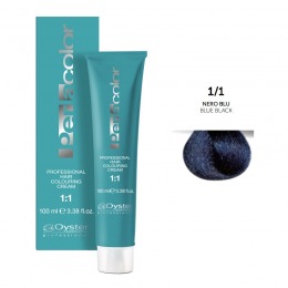 Vopsea permanenta - oyster cosmetics perlacolor professional hair coloring cream nuanta 1/1 nero blu