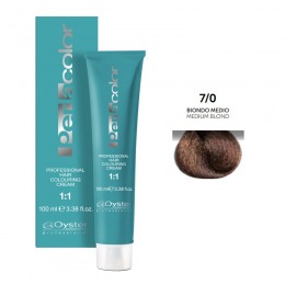 Vopsea permanenta - oyster cosmetics perlacolor professional hair coloring cream nuanta 7/0 biondo medio