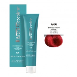 Vopsea permanenta - oyster cosmetics perlacolor professional hair coloring cream nuanta 7/66 biondo rosso intenso
