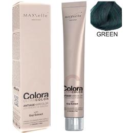 Vopsea profesionala cu extract de goji - maxxelle colora ultracolor antiage haircolor, nuanta green