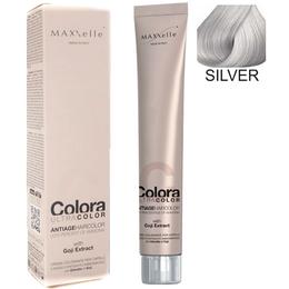 Vopsea profesionala cu extract de goji - maxxelle colora ultracolor antiage haircolor, nuanta intensifier silver