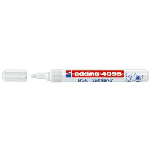 Marker pentru sticla edding 4095 varf 2-3 mm alb