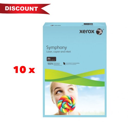 Pachet carton color xerox symphony pastel 9 + 1 gratis