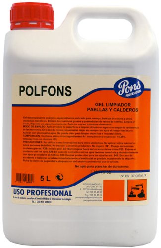 Polfons-gel profesional concentrat degresant si dezincrustant pentru vase arse 5l asevi