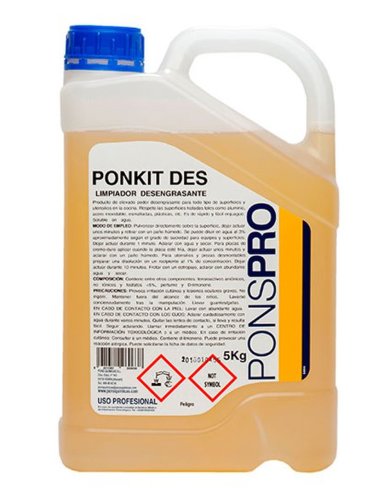 Ponkit-des-detergent profesional concentrat pentru curatarea diverselor suprafete asevi 5l
