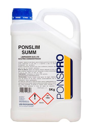Ponslim-summ-detergent profesional concentrat pentru uz universal asevi 5l