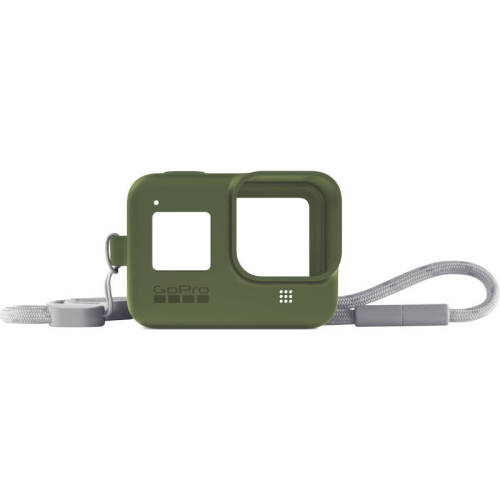 Accesoriu camere video gopro sleeve + lanyard pentru hero8 black turtle green