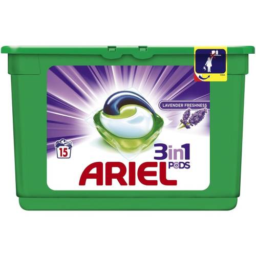 Ariel detergent gel capsule lavanda 15*27 ml