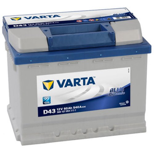 Varta Baterie auto d43 5601270543132 blue dynamic, 12v 60ah, 540a, borna inversa