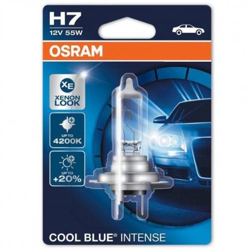 Bec auto osram h7 12v 55w cool blue intense, blister