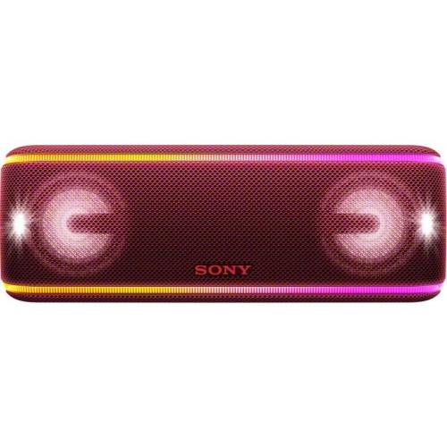 Sony Boxa portabila srsxb41r, extra bass, live sound, bluetooth, nfc, wi-fi, wireless party chain, party booster, rezistenta la apa, efect de lumini, rosu