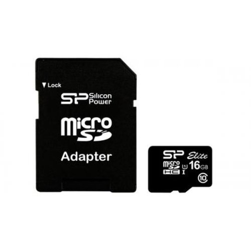 Card de memorie siliconpower micro sdhc 16gb class 10 + adapter