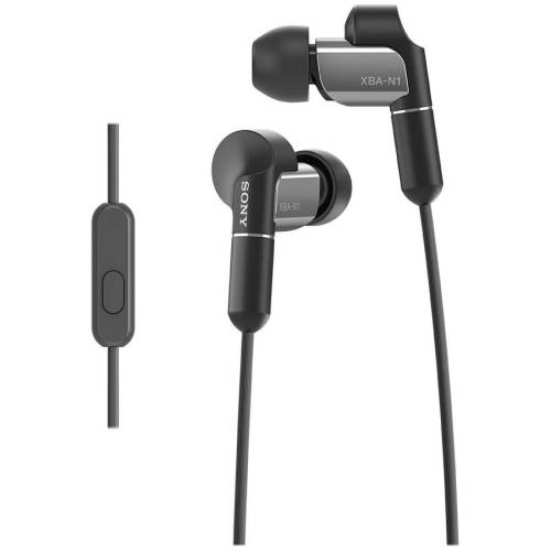 Sony Casti audio in-ear xban1ap, hi-res, control telefon, negru