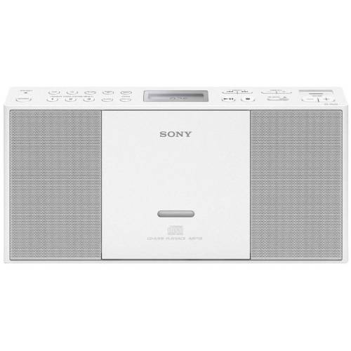 Sony Cd player zs-pe60w portabil, fm radio, usb, 2x1.1w stereo, mp3, wma, alb