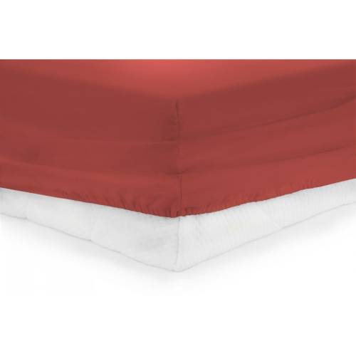 Cearsaf de pat cu elastic hr-zsheet-140red, 140 x 200 cm, rosu