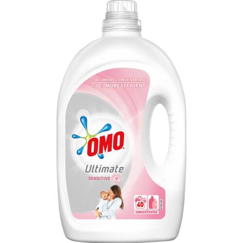 Detergent lichid omo ultimate sensitive concentrat, 40 spalari, 2l