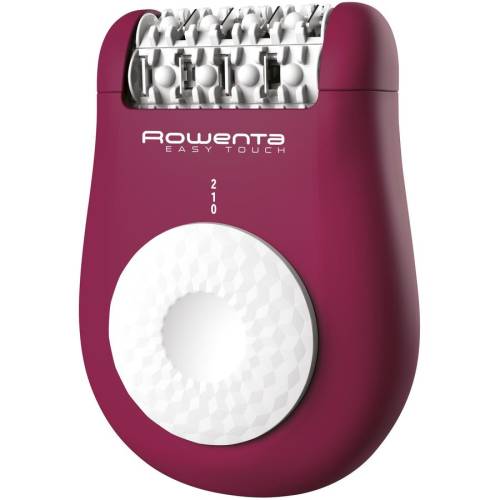 Epilator rowenta easy touch ep1120f0, 24 pensete, 2 reglaje de viteza, 3 accesorii, bile pentru masaj/reducerea sensibilitatii pielii, roz