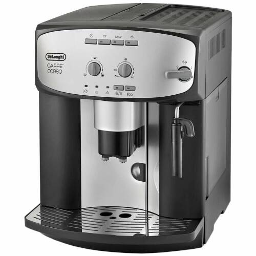 Espressor delonghi caffè corso esam 2800.sb, 1450 w, 15 bar, 1.8 l, dispozitiv spumare, negru/argintiu
