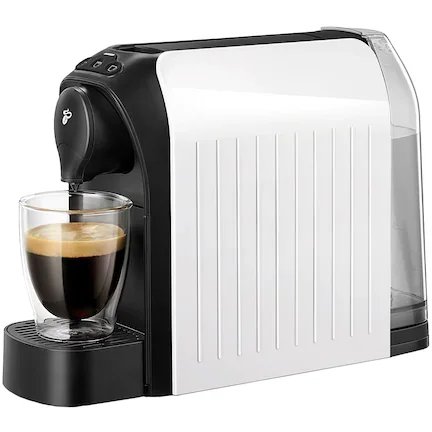 Espressor tchibo cafissimo easy white, 1250 w, 3 presiuni, 650 ml, espresso, caffe crema, sertar capsule, alb