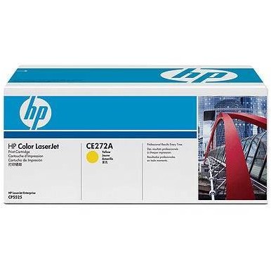 Hp ce272a toner cartridge yellow, works with: hp laserjet colour ce272a