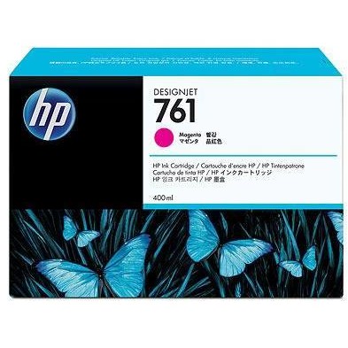 Hp cm993a ink cartridge 761 magenta 400 ml, works with: hp designjet t7100 printer series cm993a