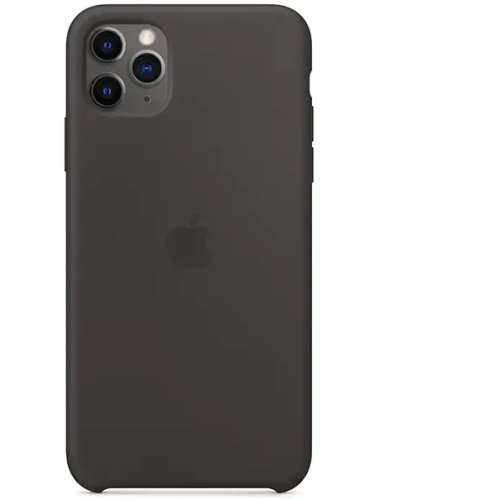 Husa de protectie apple pentru iphone 11 pro max, silicon, black