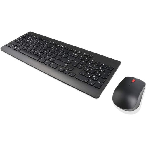 Kit wireless lenovo - tastatura, usb, black + mouse optic, usb, black