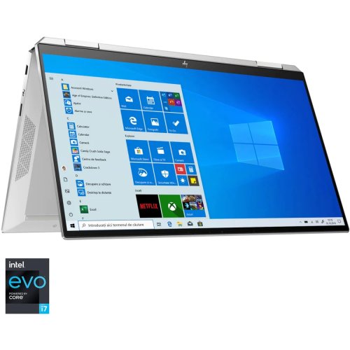 Laptop 2 in 1 hp spectre x360 14-ea0008nn cu procesor intel® core™ i7-1165g7, 13.5, wuxga+, touch, 16gb, 2tb ssd, intel® iris® xᵉ graphics, windows 10 home, silver