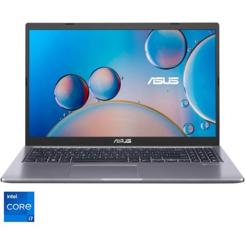 Laptop asus x515ea-bq866 cu procesor intel® core™ i7-1165g7, 15.6 full hd, 8gb, ssd 512gb, intel iris xᵉ graphics, no os, slate grey