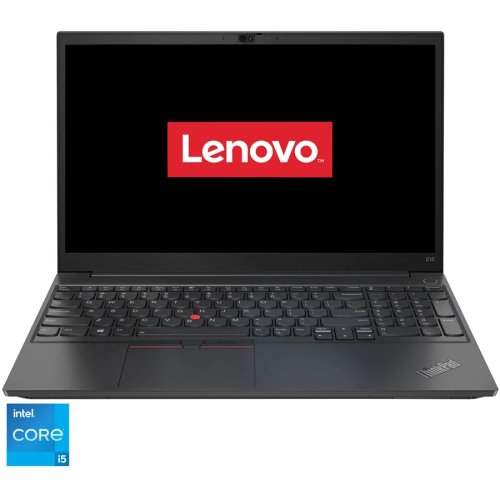 Laptop lenovo thinkpad e15 gen 2 cu procesor intel core i5-1135g7, 15.6, full hd, 16gb, 512gb ssd, intel iris xe graphics, free dos, black