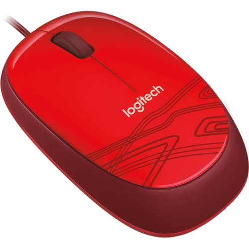 Mouse cu fir logitech m105, red