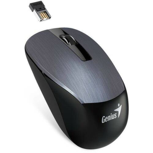 Mouse genius wireless, optic, nx-7015, 800,1200,1600dpi, iron grey metallic, 2.4ghz, usb