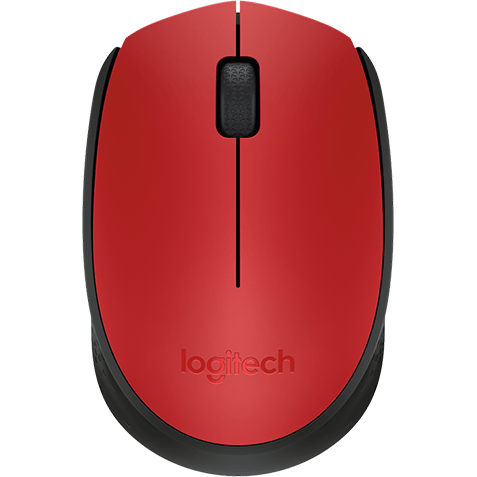Mouse wireless logitech m171 -red