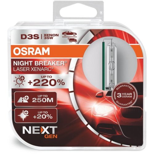 Osram Set 2 becuri xenon d3s xenarc night breaker laser +220% next gen